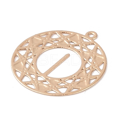 Brass Etched Metal Embellishments Pendants KK-Z058-05KCG-1