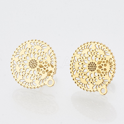 304 Stainless Steel Stud Earring Findings STAS-S079-31A-1