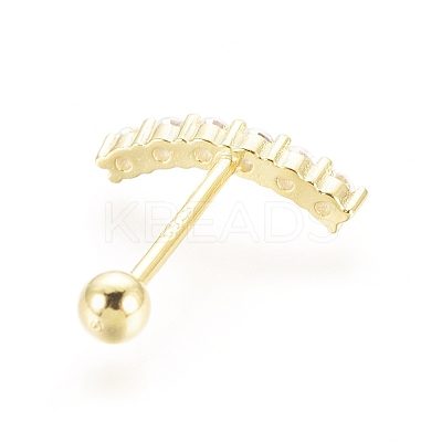 925 Sterling Silver Barbell Cartilage Earrings STER-G031-25G-1
