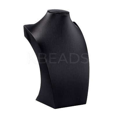 Wood Covered with Leather Necklace Displays X-NDIS-K001-29-1