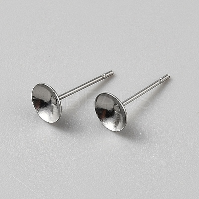 Non-Tarnish 304 Stainless Steel Studs Earring Finding LS-EJEW-WH20014-05B-1