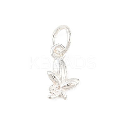 925 Sterling Silver Flower Charms STER-H118-07S-1
