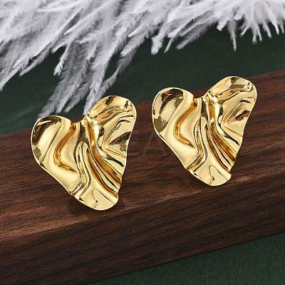 304 Stainless Steel Stud Earrings for Women EJEW-U052-03G-1