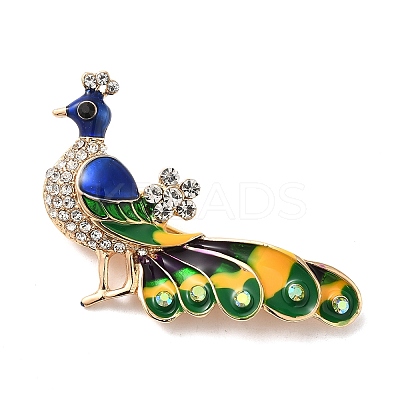 Alloy Crystal Rhinestone Brooch JEWB-R025-04A-1