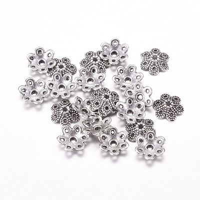Tibetan Style Alloy Bead Caps LF8947Y-1