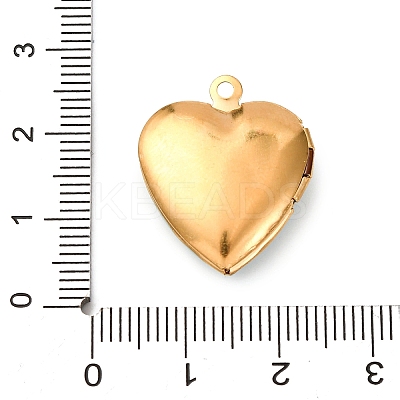 304 Stainless Steel Heart Locket Pendants STAS-Z168-02G-06-1