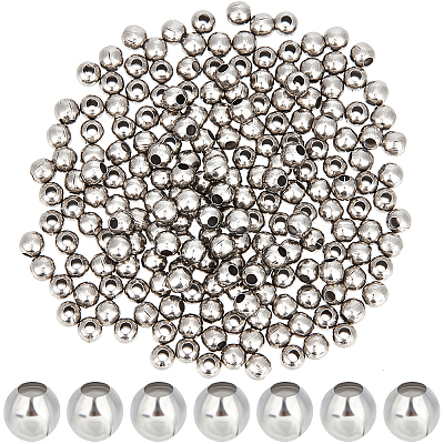 Round 316 Surgical Stainless Steel Spacer Beads STAS-CN0001-40A-1