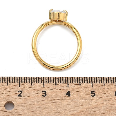 304 Stainless Steel Pave Cubic Zirconia Cuff Open Rings RJEW-P180-06G-1