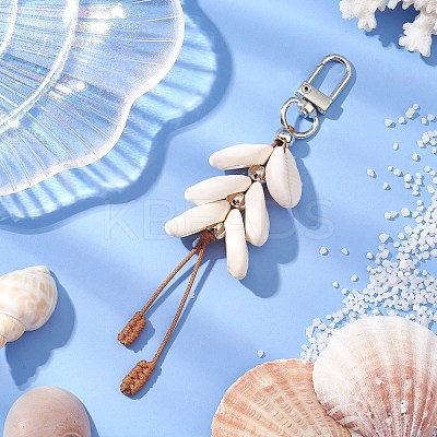 Shell Pendant Decorations HJEW-TA00325-1