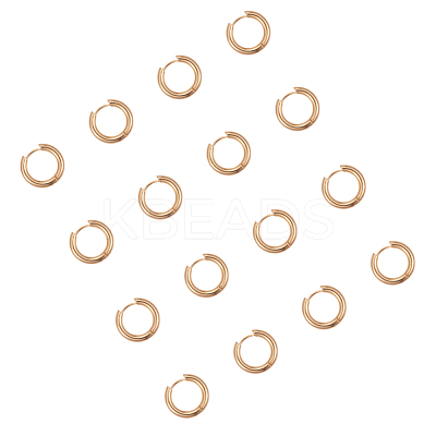 Ion Plating(IP) Ring 304 Stainless Steel Huggie Hoop Earrings EJEW-L158-06G-1