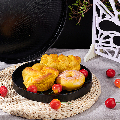 2Pcs 2 Style Wood Serving Tray AJEW-GL0002-16-1