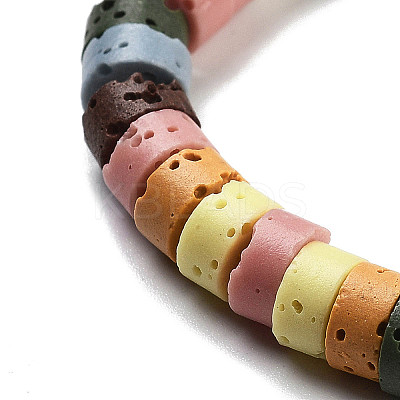 Natural Lava Rock Dyed Beads Strands G-K375-G08-01-1