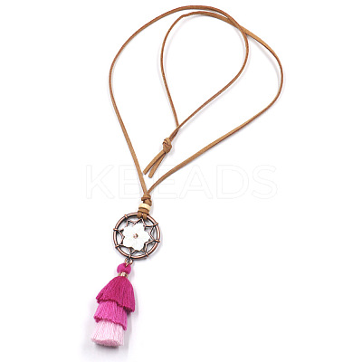 Alloy Pendant Necklaces NJEW-F270-02-1