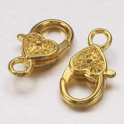 Tibetan Style Heart Lobster Claw Clasps LS-X-K08Y0012-1