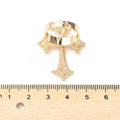 Adjustable Alloy Rhinestones Finger Rings for Women RJEW-V004-06KCG-1