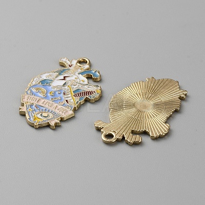Alloy Enamel Pendants FIND-CJC0011-26A-1