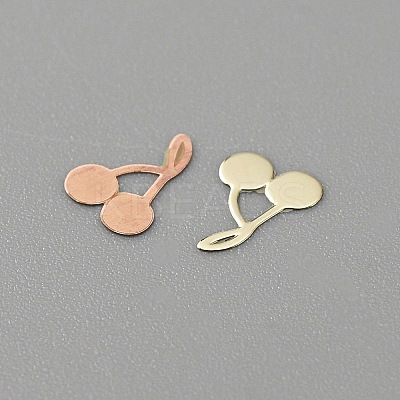 Fruit Style Brass Cabochons MRMJ-WH0003-08E-G-1
