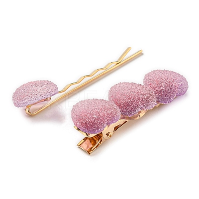 Gradient Heart Resin & Iron Clips Sets PHAR-F018-02C-1