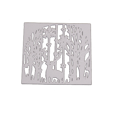 Deer Frame Carbon Steel Cutting Dies Stencils X-DIY-F036-02-1