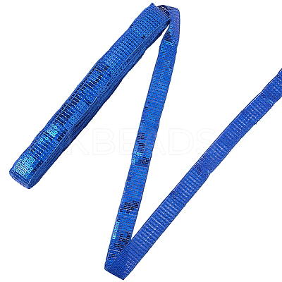 Polyester with PVC Paillette Lace Trim Ribbon OCOR-WH20050-015E-1