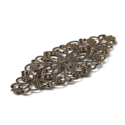 Tibetan Style Iron Filigree Joiners Links LS-IFIN-WH0011-37AB-1