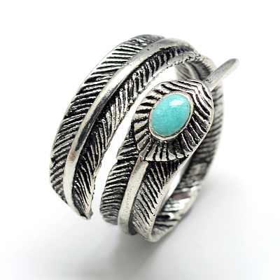 Enamel Adjustable Alloy Finger Rings X-RJEW-S038-008-1