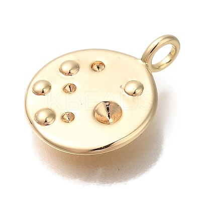 Brass Pendant Rhinestone Settings KK-U038-12G-1