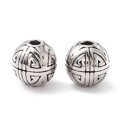 304 Stainless Steel Beads STAS-M298-26AS-1