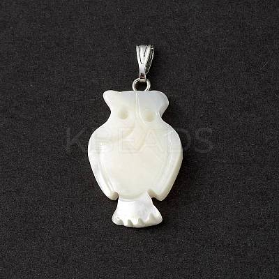 Natural Trochid Shell/Trochus Shell Pendants SSHEL-M021-12-1