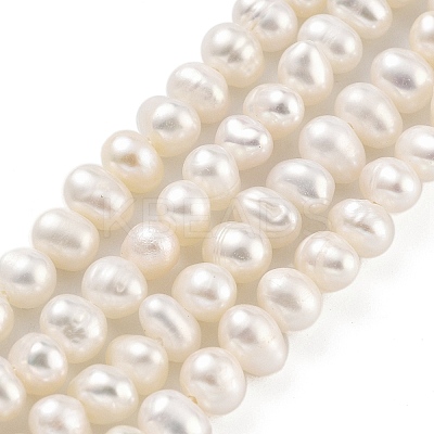 Natural Cultured Freshwater Pearl Beads Strands PEAR-C003-07B-1