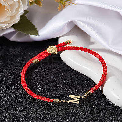 1Pc Adjustable Nylon Cord Slider Bracelets for Women BJEW-LP0001-32M-02-1