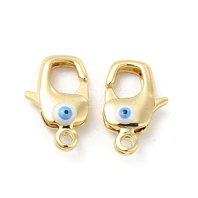 Brass Lobster Claw Clasps KK-E075-01G-03-1