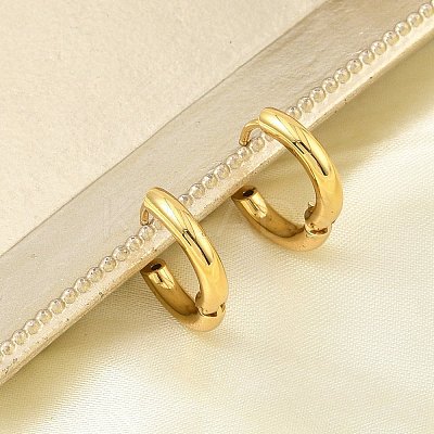 PVD Vacuum Plating 304 Stainless Steel Huggie Hoop Earrings for Women EJEW-F280-07K-G-1