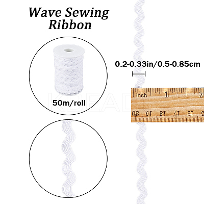 2 trands Polyester Wave Bending Fringe Trim OCOR-GF0003-02J-1