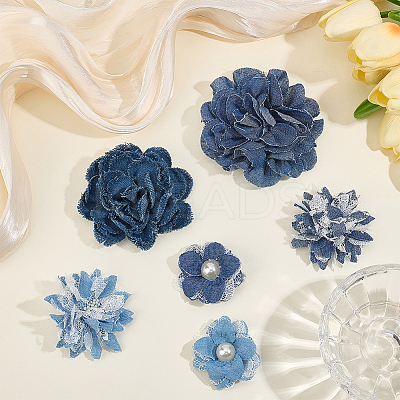 6Pcs 6 Styles Cloth Ornament Accessories DIY-CY0003-19-1