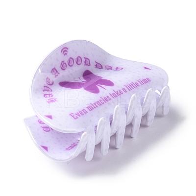 Butterfly Pattern PVC Claw Hair Clips LS-PHAR-M013-02A-1