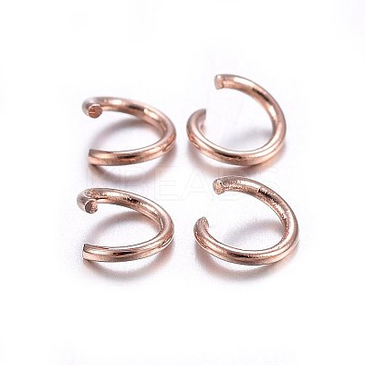 304 Stainless Steel Open Jump Rings STAS-O107-06RG-H-1