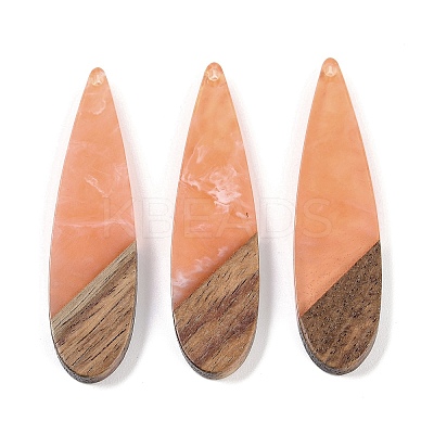 Resin & Wood Big Pendants WOOD-F015-08B-1