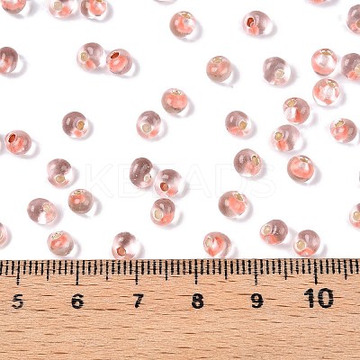 6/0 Baking Paint Transparent Fringe Glass Seed Beads X1-SEED-N006-06E-1