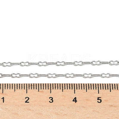 304 Stainless Steel Peanut Link Chain Necklaces for Women NJEW-U050-03P-1
