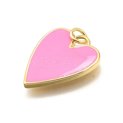 Brass Enamel Pendants KK-K401-14G-03-1