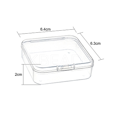 Square Plastic Bead Storage Containers CON-FS0001-09-1