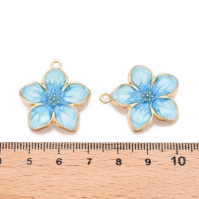Rack Plating Alloy Enamel Pendants LS-ENAM-N056-365KCG-04-1