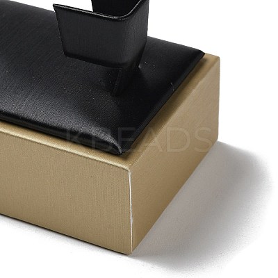Wood Coverd with PU Leather Bracelet Display Pedestals ODIS-C010-04-1