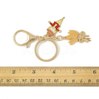 3Pcs Alloy Enamel Keychains KEYC-FS00042-01-1