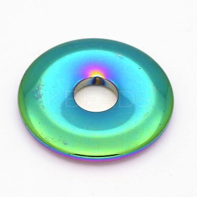 Electroplated Non-magnetic Synthetic Hematite Pendants G-N0161-02-1