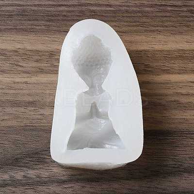 DIY Buddha Figurine Display Statue Silicone Molds X-DIY-F135-01-1
