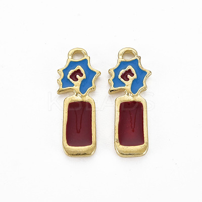 Light Gold Plated Alloy Pendants PALLOY-N154-26-NR-1