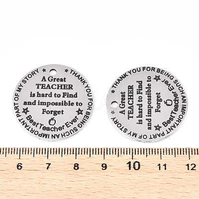 Non-Tarnish 201 Stainless Steel Pendants STAS-T064-38P-2-1