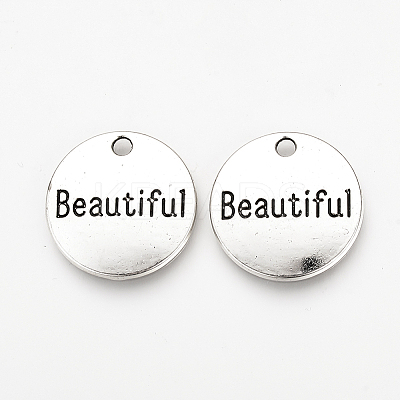 Tibetan Style Alloy Pendants X-TIBEP-Q078-16AS-RS-1